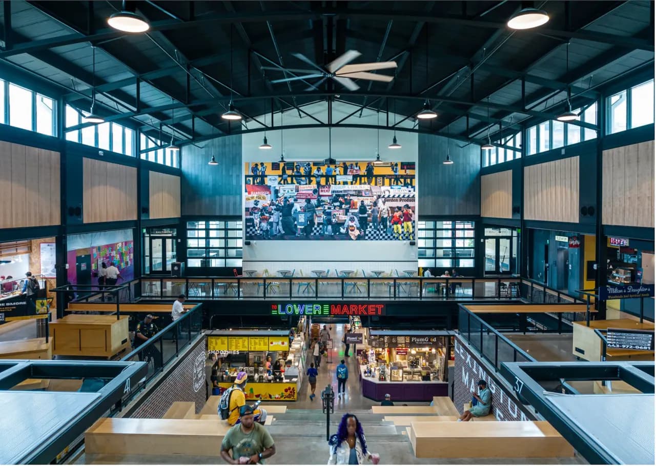 Historic Lexington Market renovation master plan in Baltimore, Maryland